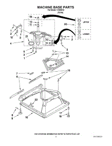 05 - Machine Base Parts parts for Whirlpool Washer IV4600X0 / from AppliancePartsPros.com