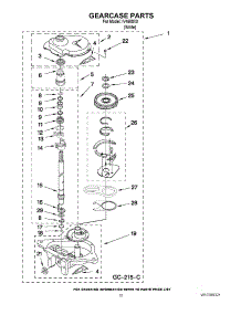 07 - Gearcase Parts parts for Whirlpool Washer IV4600X0 / from AppliancePartsPros.com