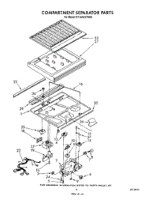 04 - Compartment Separator parts for Whirlpool Refrigerator ET18AKXTM02 / from AppliancePartsPros.com