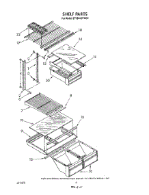 05 - Shelf parts for Whirlpool Refrigerator ET18AKXTM02 / from AppliancePartsPros.com