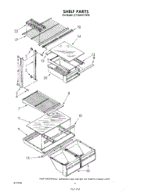 05 - Shelf parts for Whirlpool Refrigerator ET18AKXTN00 / from AppliancePartsPros.com