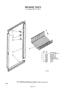 09 - Breaker parts for Whirlpool Freezer EEV161FC3 / from AppliancePartsPros.com