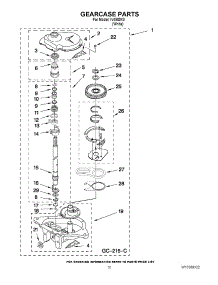 07 - Gearcase Parts parts for Whirlpool Washer IV4800X0 / from AppliancePartsPros.com