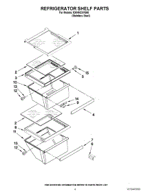 03 - Refrigerator Shelf Parts parts for Whirlpool Refrigerator ID5HHEXVS05 / from AppliancePartsPros.com