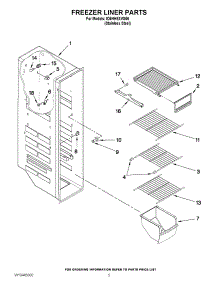 04 - Freezer Liner Parts parts for Whirlpool Refrigerator ID5HHEXVS05 / from AppliancePartsPros.com