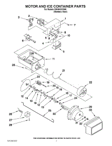05 - Motor And Ice Container Parts parts for Whirlpool Refrigerator ID5HHEXVS05 / from AppliancePartsPros.com