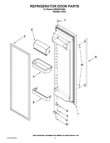 06 - Refrigerator Door Parts parts for Whirlpool Refrigerator ID5HHEXVS05 / from AppliancePartsPros.com
