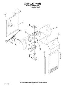 10 - Air Flow Parts parts for Whirlpool Refrigerator ID5HHEXVS05 / from AppliancePartsPros.com