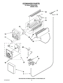 12 - Icemaker Parts parts for Whirlpool Refrigerator ID5HHEXVS05 / from AppliancePartsPros.com