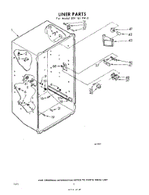 08 - Liner parts for Whirlpool Freezer EEV161FW0 / from AppliancePartsPros.com
