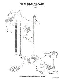 04 - Fill And Overfill Parts parts for Whirlpool Dishwasher IWU98663 / from AppliancePartsPros.com