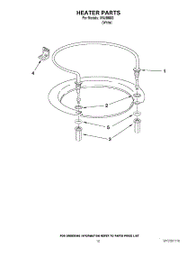 08 - Heater Parts parts for Whirlpool Dishwasher IWU98663 / from AppliancePartsPros.com