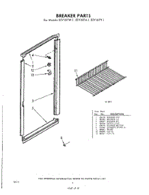 09 - Breaker parts for Whirlpool Freezer EEV161FW1 / from AppliancePartsPros.com