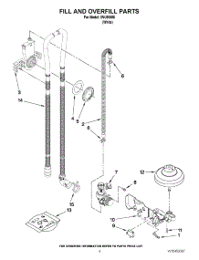 04 - Fill And Overfill Parts parts for Whirlpool Dishwasher IWU98665 / from AppliancePartsPros.com