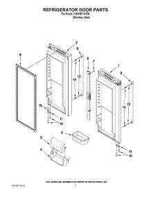 05 - Refrigerator Door Parts parts for Whirlpool Refrigerator IX5HHEXWS05 / from AppliancePartsPros.com