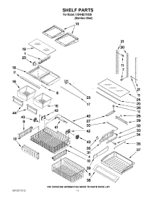 07 - Shelf Parts parts for Whirlpool Refrigerator IX5HHEXWS05 / from AppliancePartsPros.com