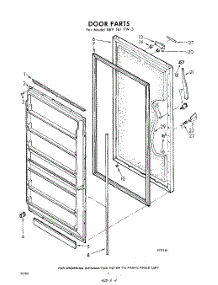 04 - Door parts for Whirlpool Freezer EEV161FW3 / from AppliancePartsPros.com