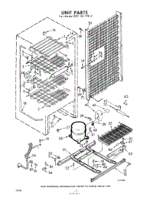 06 - Unit parts for Whirlpool Freezer EEV161FW3 / from AppliancePartsPros.com