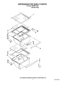 03 - Refrigerator Shelf Parts parts for Whirlpool Refrigerator ID5HHEXWS01 / from AppliancePartsPros.com
