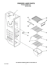 04 - Freezer Liner Parts parts for Whirlpool Refrigerator ID5HHEXWS01 / from AppliancePartsPros.com