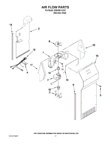 10 - Air Flow Parts parts for Whirlpool Refrigerator ID5HHEXWS01 / from AppliancePartsPros.com