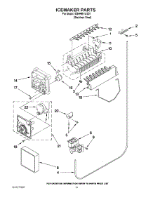 12 - Icemaker Parts parts for Whirlpool Refrigerator ID5HHEXWS01 / from AppliancePartsPros.com