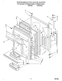 06 - Refrigerator Door parts for Whirlpool Refrigerator ET18DKXAN00 / from AppliancePartsPros.com