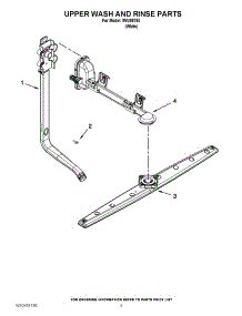 07 - Upper Wash And Rinse Parts parts for Whirlpool Dishwasher IWU98760 / from AppliancePartsPros.com