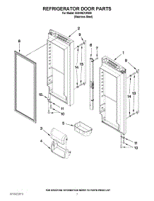 05 - Refrigerator Door Parts parts for Whirlpool Refrigerator IX5HHEXWS06 / from AppliancePartsPros.com