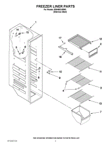 04 - Freezer Liner Parts parts for Whirlpool Refrigerator ID5HHEXWS03 / from AppliancePartsPros.com