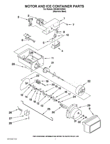 05 - Motor And Ice Container Parts parts for Whirlpool Refrigerator ID5HHEXWS03 / from AppliancePartsPros.com