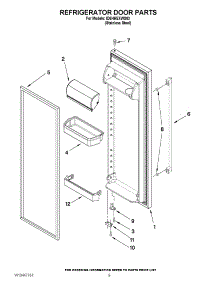 06 - Refrigerator Door Parts parts for Whirlpool Refrigerator ID5HHEXWS03 / from AppliancePartsPros.com