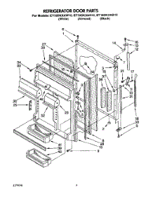 06 - Refrigerator Door parts for Whirlpool Refrigerator ET18DKXAN10 / from AppliancePartsPros.com
