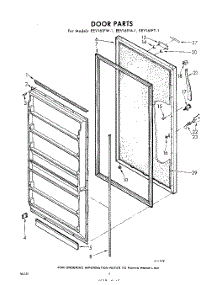 04 - Door parts for Whirlpool Freezer EEV161FY1 / from AppliancePartsPros.com