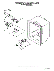 04 - Refrigerator Liner Parts parts for Whirlpool Refrigerator IX5HHEXWS08 / from AppliancePartsPros.com