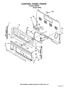 02 - Control Panel Parts parts for Whirlpool Range IVE32301 / from AppliancePartsPros.com
