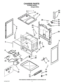 03 - Chassis Parts parts for Whirlpool Range IVE32301 / from AppliancePartsPros.com