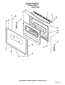 05 - Door Parts parts for Whirlpool Range IVE32301 / from AppliancePartsPros.com