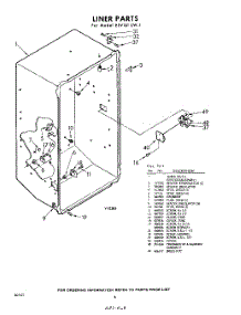08 - Liner parts for Whirlpool Freezer EEV161LW1 / from AppliancePartsPros.com