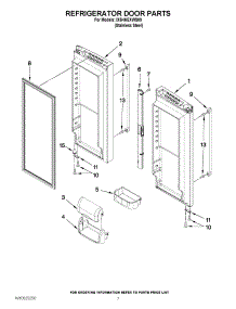 05 - Refrigerator Door Parts parts for Whirlpool Refrigerator IX5HHEXWS09 / from AppliancePartsPros.com