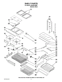 07 - Shelf Parts parts for Whirlpool Refrigerator IX5HHEXWS09 / from AppliancePartsPros.com