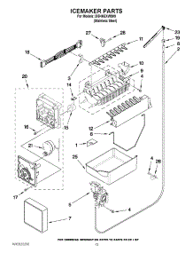 08 - Icemaker Parts parts for Whirlpool Refrigerator IX5HHEXWS09 / from AppliancePartsPros.com