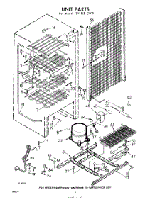 06 - Unit parts for Whirlpool Freezer EEV162CW0 / from AppliancePartsPros.com
