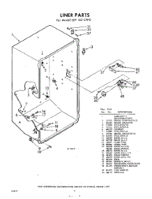 08 - Liner parts for Whirlpool Freezer EEV162CW0 / from AppliancePartsPros.com