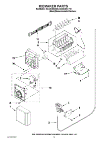 10 - Icemaker Parts parts for Whirlpool Refrigerator ISC23CDEXB00 / from AppliancePartsPros.com