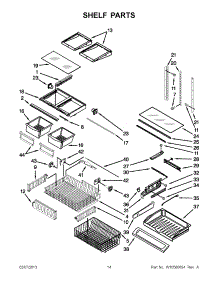07 - Shelf Parts parts for Whirlpool Refrigerator IX5HHEXWS10 / from AppliancePartsPros.com