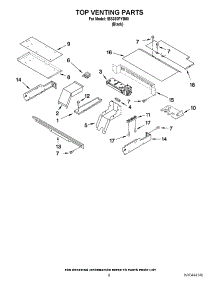 05 - Top Venting Parts parts for Whirlpool Oven IBS350PYB00 / from AppliancePartsPros.com