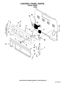 02 - Control Panel Parts parts for Whirlpool Range IVE82301 / from AppliancePartsPros.com