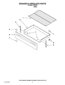 04 - Drawer & Broiler Parts parts for Whirlpool Range IVE82301 / from AppliancePartsPros.com