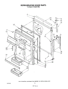 07 - Refrigerator Door parts for Whirlpool Refrigerator ET18DKXTF00 / from AppliancePartsPros.com